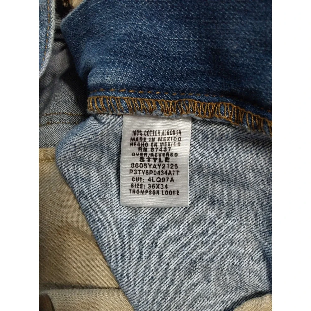 Ralph Lauren Thompson Loose Fit Jeans Mens 36x34 Wide Leg RL Patch